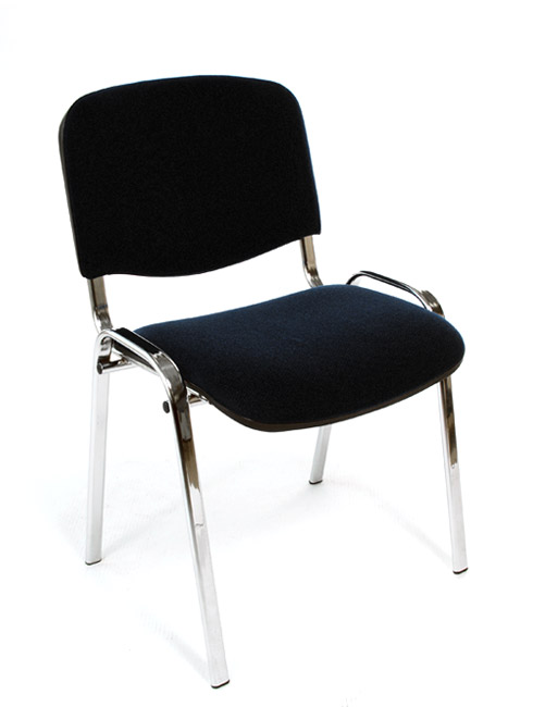 Konferenzstuhl Iso -  schwarz, Chrom - Nowy Styl