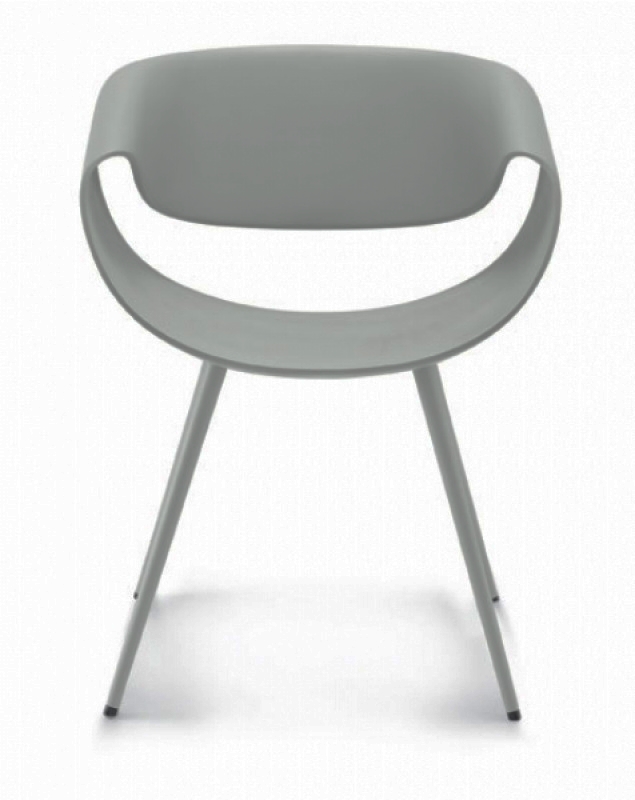 Besucherstuhl Little Perillo - grau - Züco