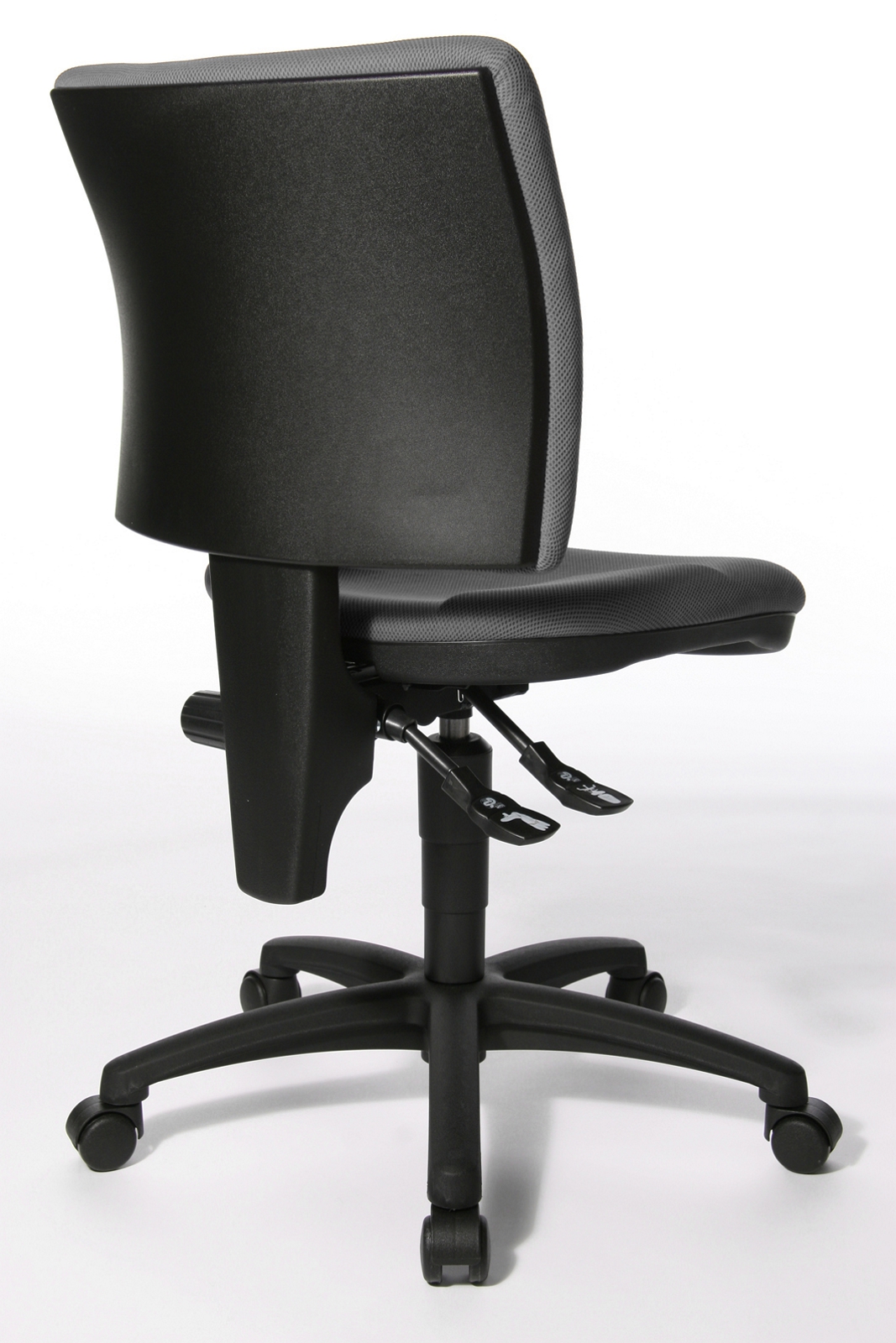 Bürostuhl U 50 mit Hartbodenrollen - dunkelgrau - Topstar - mit Universalrollen
