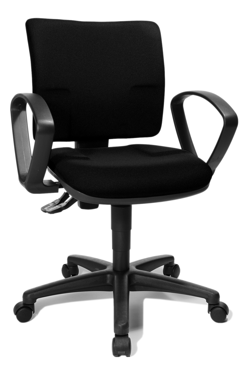 Drehstuhl U50 Small Office mit Armlehnen - schwarz - Topstar