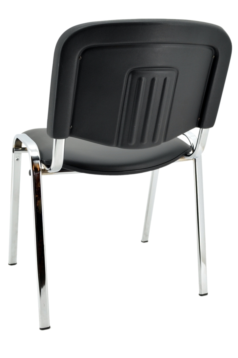 Konferenzstuhl ISO - Kunstleder schwarz, Chrom - Nowy Styl