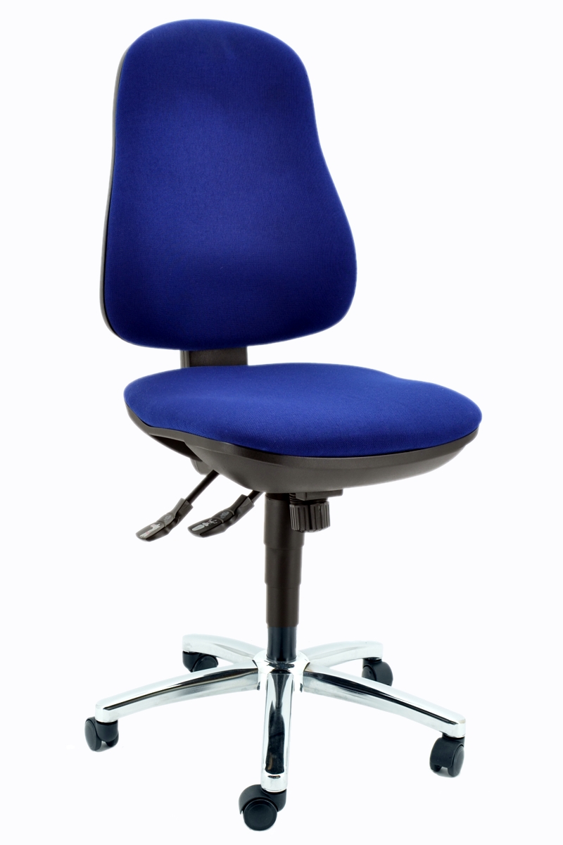 Drehstuhl Synchro Steel - blau - Topstar