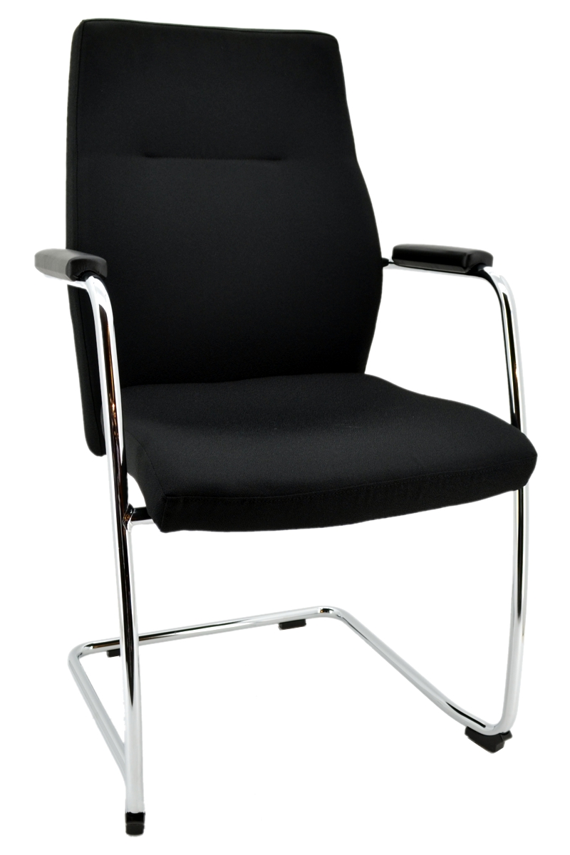 Freischwinger Nero Lux - schwarz - Filzgleiter - Nowy Styl