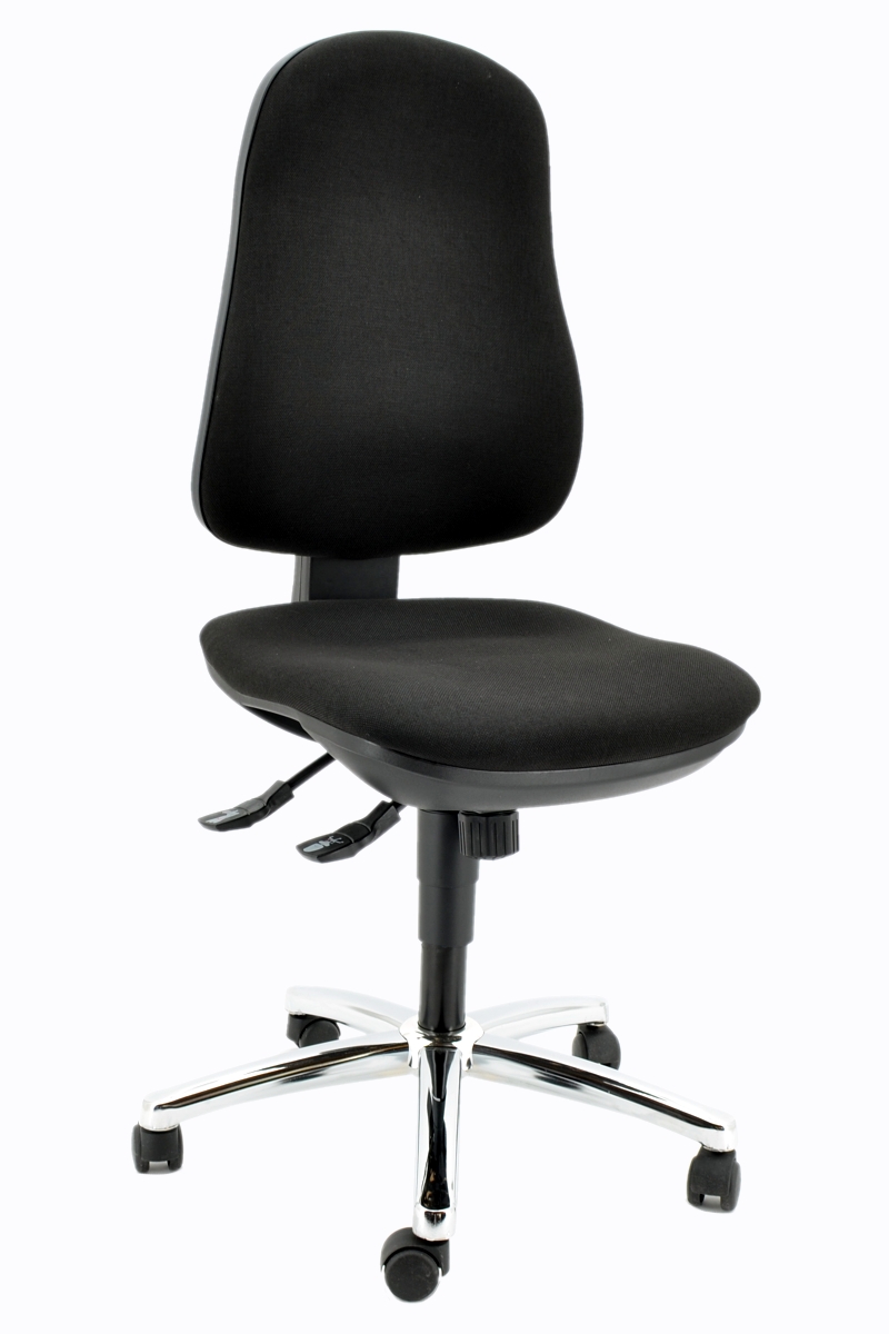 Drehstuhl Topstar Synchro Steel in schwarz